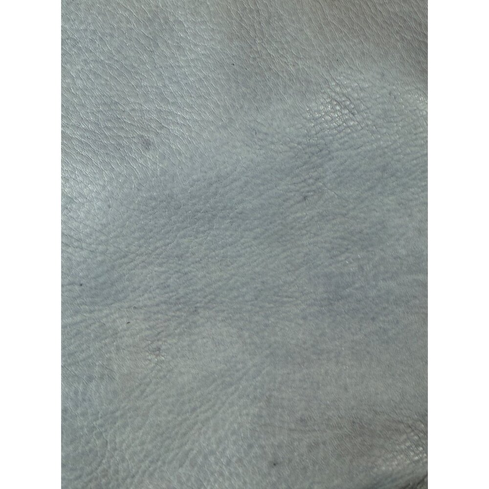 Vtg. Fossil Classic Light Blue Leather Tote Shoulder Bag Dual Handles - Picture 4 of 8